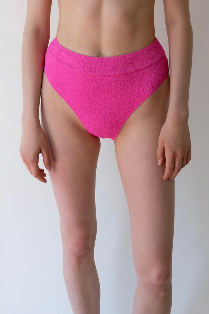 LEISHA PINK TEXTURED SWIM PANT