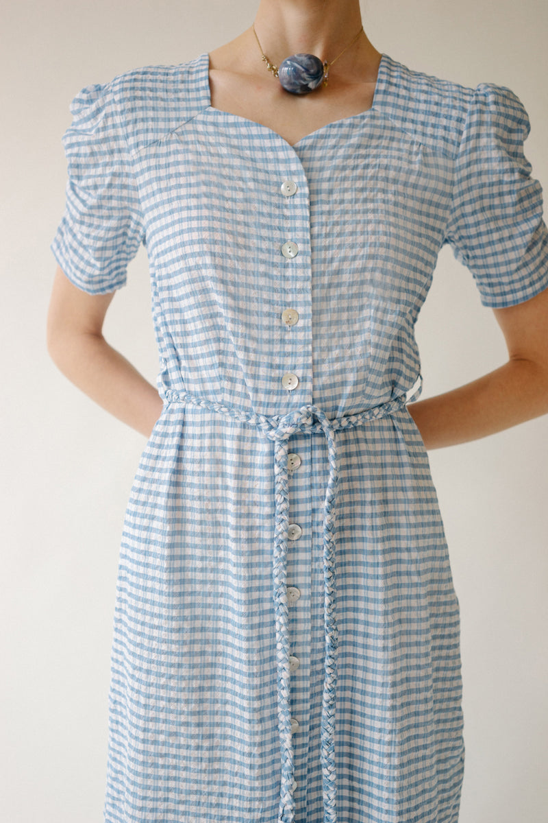 BELIZE | Claudia Midi Blue Check Shirt Dress Belize Officiel BELIZE | Claudia Midi Blue Check Shirt Dress Belize Officiel